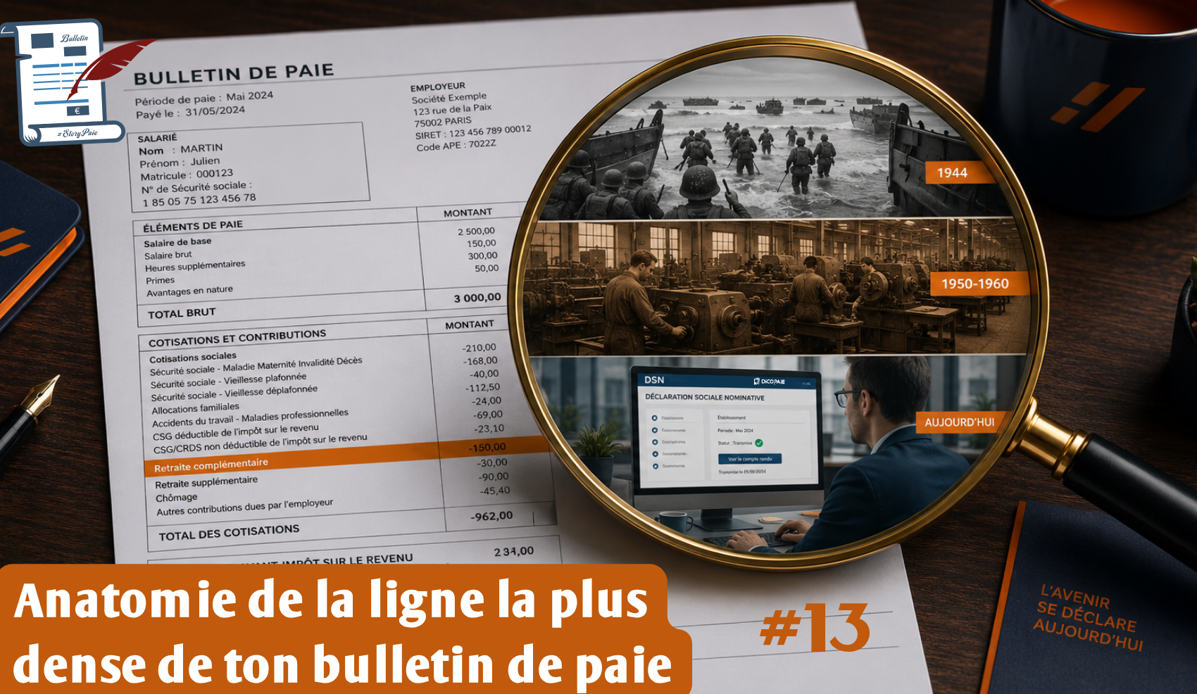 Anatomie de la ligne la plus dense de ton bulletin de paie